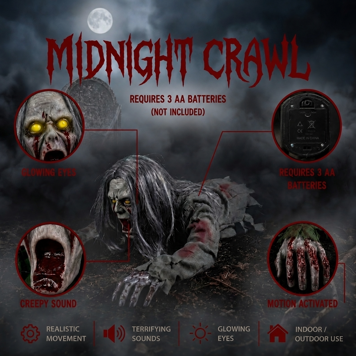 Midnight Crawl crawling zombie — view 2